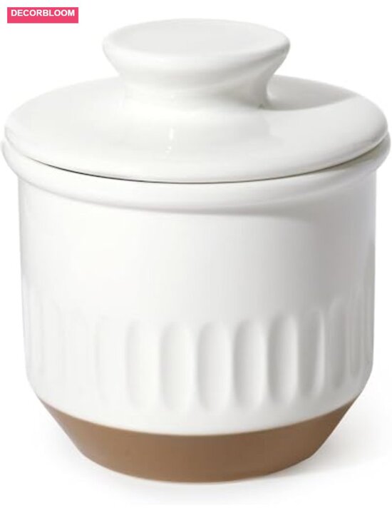 Other - Ceramic Butter Keeper Crock with Water Seal, French Butter Dish for Countertop,
